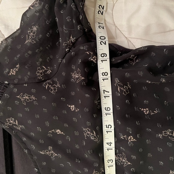 Lauren Conrad Embroidered Lined Sheer Top - Picture 8 of 10